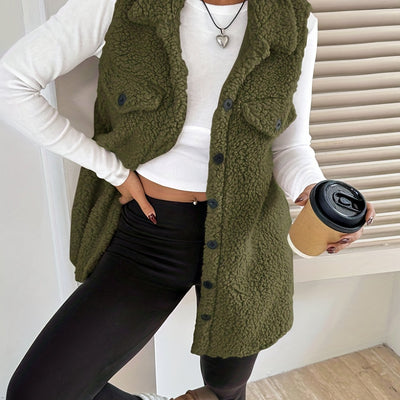 AURA | Elegancka wełniana kamizelka bez rękawów